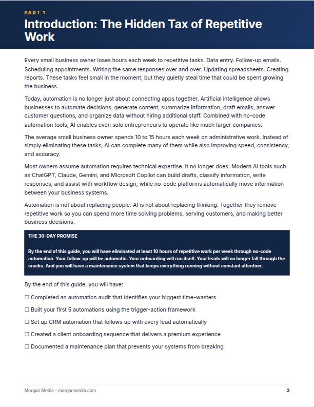 The same page as a designed, branded report with a chapter banner and styled boxes