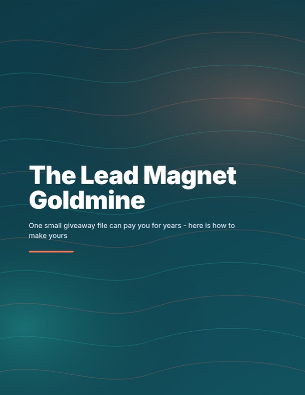 Cover of The Lead Magnet Goldmine